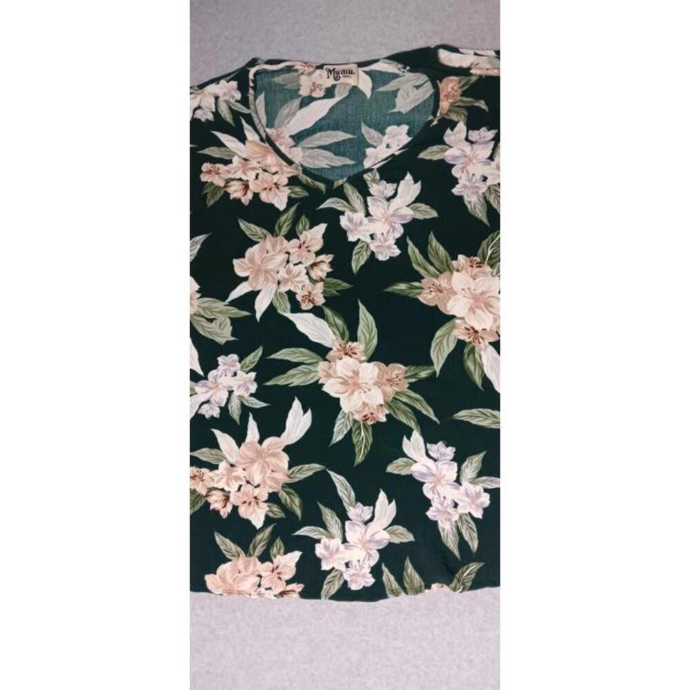 Show Me Your Mumu Off The Shoulder Poncho Style Shirt Womens Size Small Green... - Picture 5 of 10
